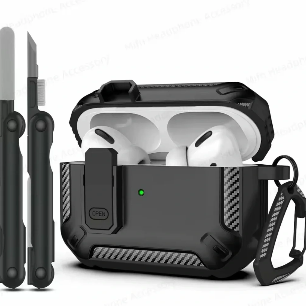 Black Protective Case for Wireless Earbuds